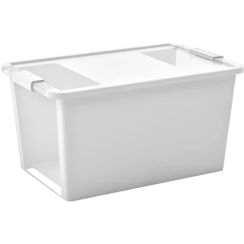 Box fedővel KIS Bi-Box L, 40 liter, fehér, 35x55x28 cm