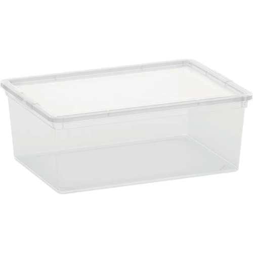 Box fedővel KIS C-box S, 11 liter, átlátszó, 26x37x15 cm