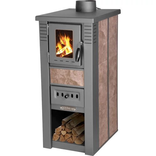 Kályha Pro LAVA Ceramic, mokka, 6,5 kW, 120 mm