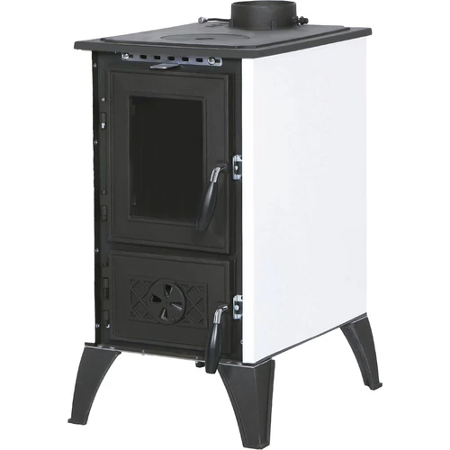 Kályha 806 IGLO, 9 kW, öntöttvas, fehér