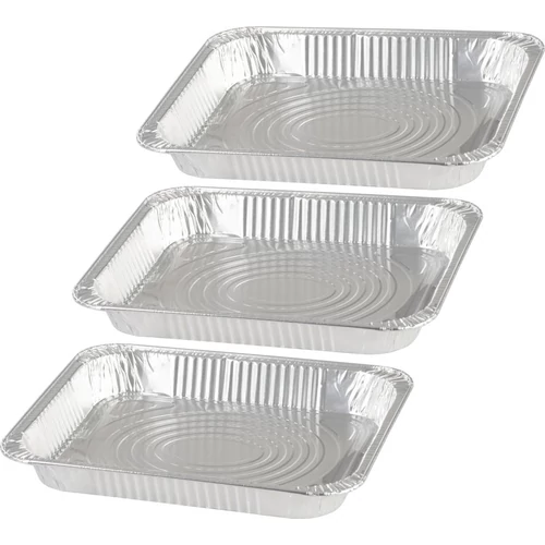 Tálca MagicHome, 32,7x26,9x4 cm, grillező, 3 db, alumínium