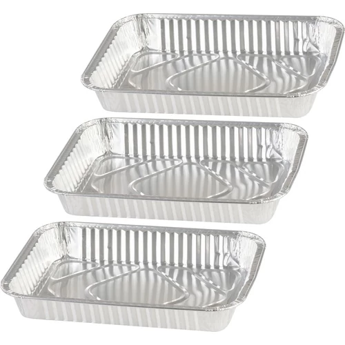 Tálca MagicHome, 31,5x21,3x4,4 cm, grillező, 3 db, alumínium