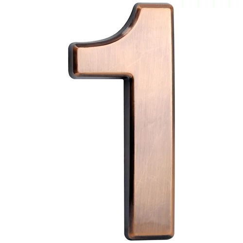 Házszám MagicHome "1", öntapadós, bronz, jelölő, 45x100 mm, ABS