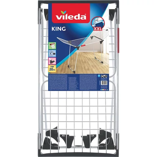 Ruhaszárító Vileda King, ruhákhoz, összecsukható, 20 m
