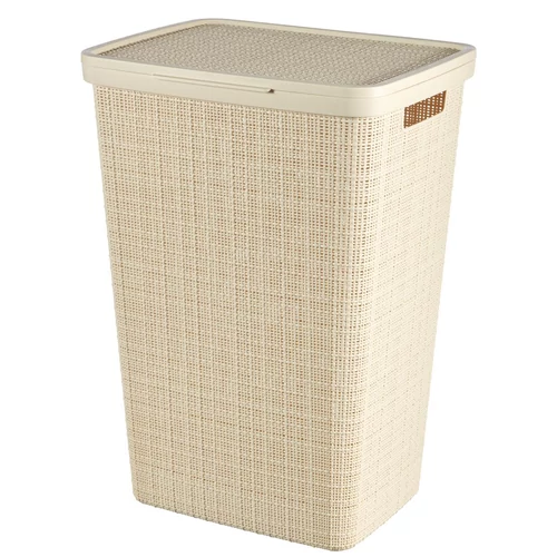 Kosár Curver® JUTE, 58 literes, bézs, 34x43x60 cm, szennyeshez, ruhához