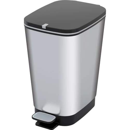 Szemetes KIS Chic Bin M Steel, 25 liter, 40,5x26,5x45 cm, pedálos