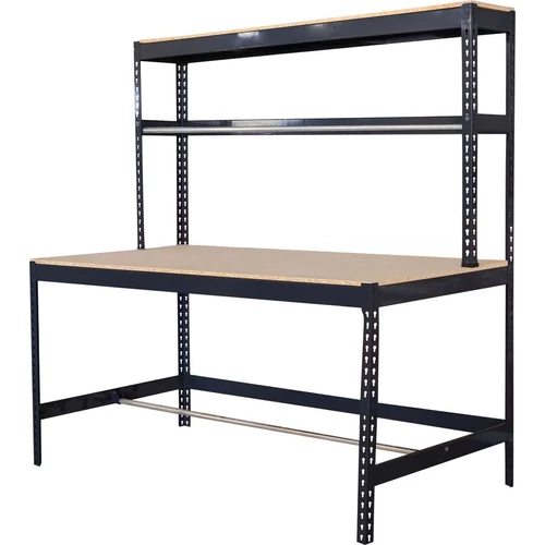 Asztal Racks PWB60, munka, műhelybe, polccal, 183x183x90 cm, max 350 kg