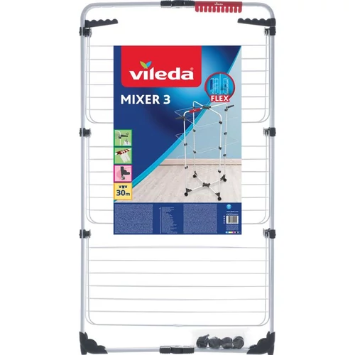 Ruhaszárító Vileda Mixer 3, ruhákhoz, összecsukható, 30 m