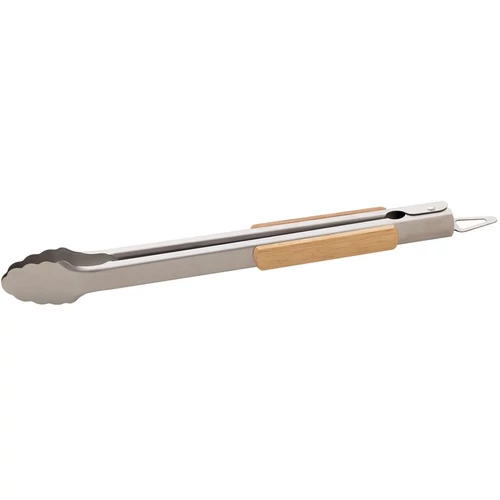 Fogó Strend Pro Grill, grillezéshez, rozsdamentes acél, fa nyéllel, 4,3x38-42 cm