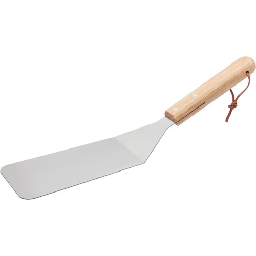 Fordítólapát Strend Pro Grill, grillezéshez és sütéshez, fa nyéllel, rozsdamentes acél, 34cm