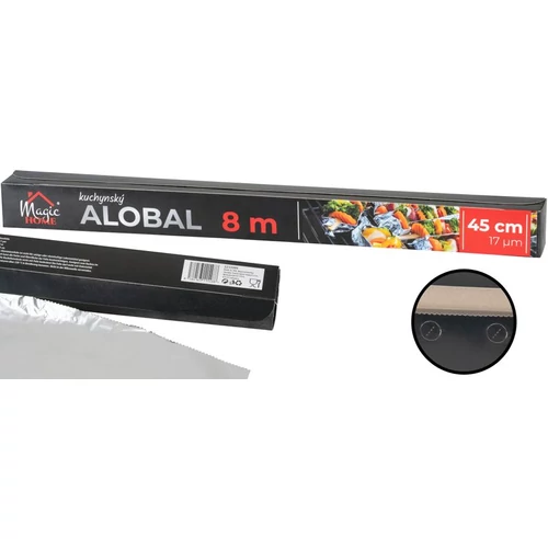 Alufólia MagicHome, 45 cm, H-8 m, 17 µm, alumínium