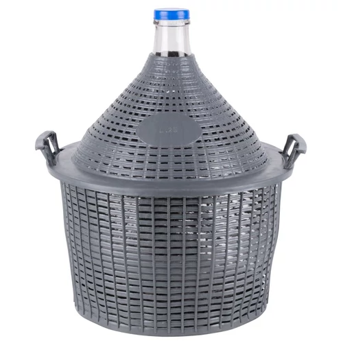 Demizson Strend Pro Cada Inco, 25 liter, üveg, borhoz és pálinkához, műanyag fedél