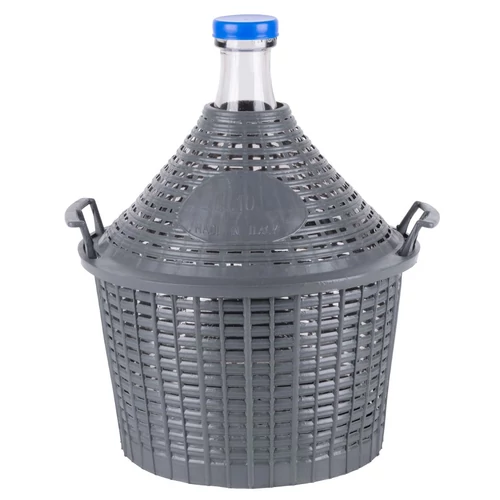 Demizson Strend Pro Cada Inco, 10 liter, üveg, borhoz és pálinkához, műanyag fedél