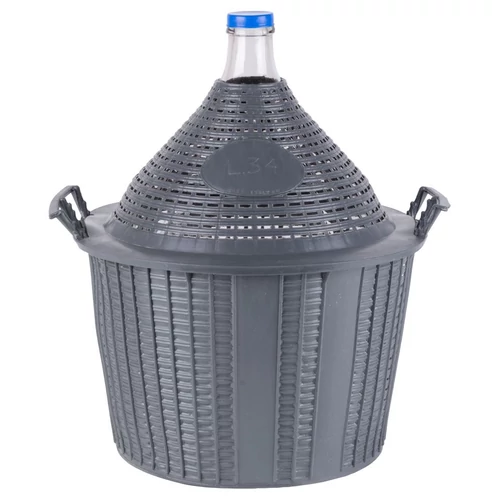 Demizson Strend Pro Cada Inco, 34 liter, üveg, borhoz és pálinkához, műanyag fedél
