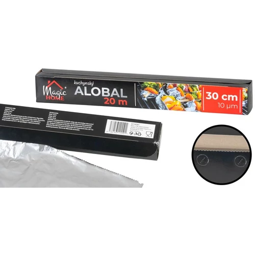 Alufólia MagicHome, 30 cm, H-20 m, 10 µm, alumínium