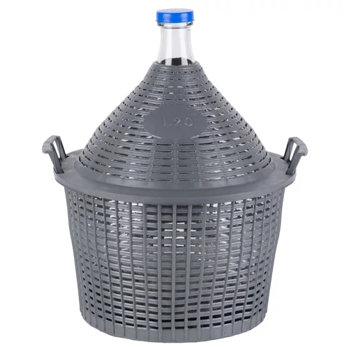 Demizson Strend Pro Cada Inco, 20 liter, üveg, borhoz és pálinkához, műanyag fedél