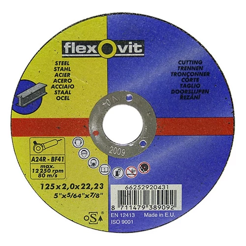 Tárcsa flexOvit 20436, 180x2,5 A24R-BF41, fémvágó