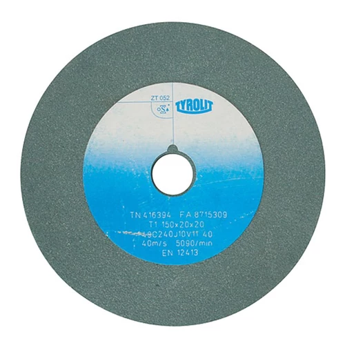 Tárcsa Tyrolit 416394, 150x20x20 mm, 49C240J10V40 (szemcseméret 240), csiszoló