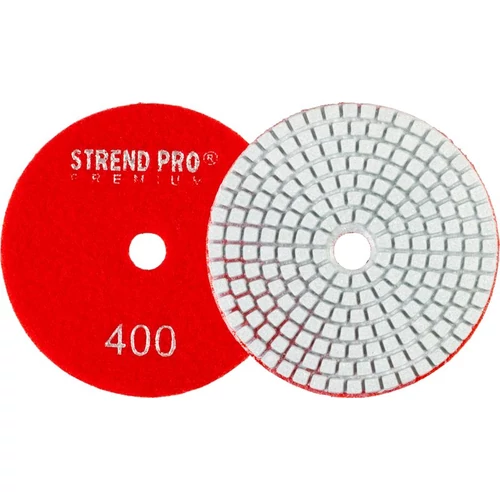 Tárcsa Strend Pro Premium P400, 100 mm, polírozó, gyémánt, tépőzáras, nedves csiszoláshoz és políroz