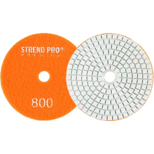 Tárcsa Strend Pro Premium P800, 100 mm, polírozó, gyémánt, tépőzáras, nedves csiszoláshoz és políroz