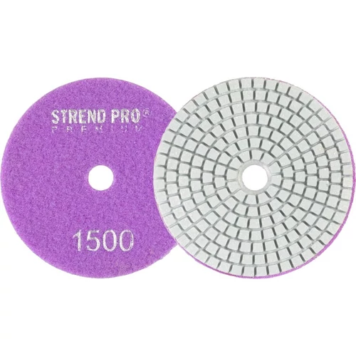 Tárcsa Strend Pro Premium P1500, 100 mm, polírozó, gyémánt, tépőzáras, nedves csiszoláshoz és políro