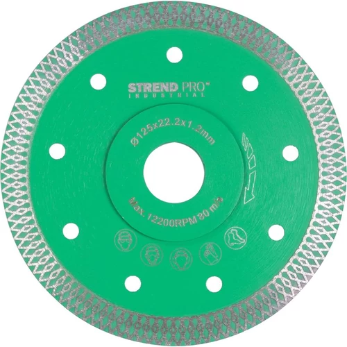 Tárcsa Strend Pro Industrial, 125x22.2x1.2 mm, gyémánt, ultra vékony