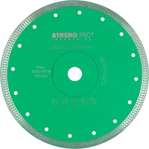 Tárcsa Strend Pro Industrial, 230x22.2x1.8 mm, gyémánt, ultra vékony