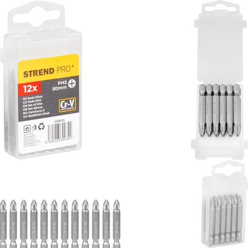 Bit készlet Strend Pro YF40004, 12 részes, Cr-V