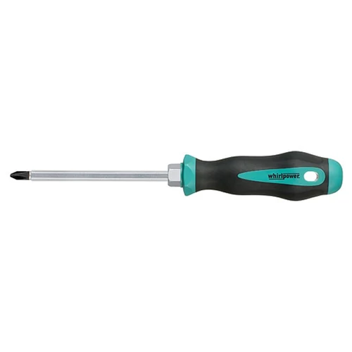 Csavarhúzó Whirlpower® 1712-4, PH2/100 mm, hatlapfejű, Phillips, S2, Szatén, DIN8764