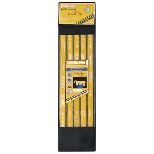 Fűrészlap Strend Pro HCS 65 Mn, 300 mm, 12"x1/2"x24T, Bi-fém, hajlékony, egyoldalas