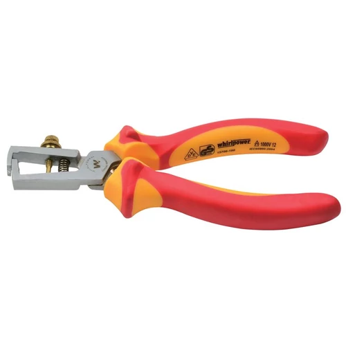 Fogó Whirlpower® 15706 180 mm, villanyszerelő, kábelcsupaszító, kábelekhez, 6 mm, VDE 1000, DIN5743