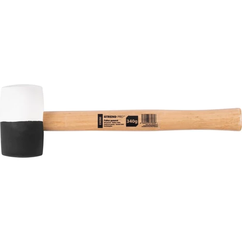 Kalapács Strend Pro HM232 340 g, 290 mm, gumi, BlackWhiteHead, fa nyél