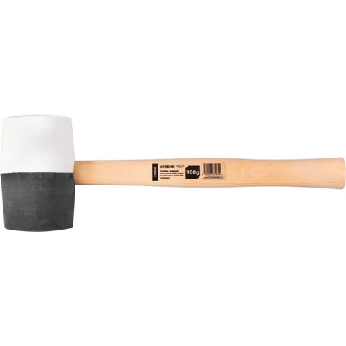 Kalapács Strend Pro HM232 910 g, 320 mm, gumi, BlackWhiteHead, fa nyél
