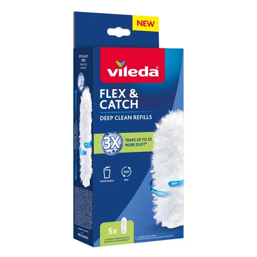 Portörlő Vileda Flex&Catch, utántöltő, csomag 5 db