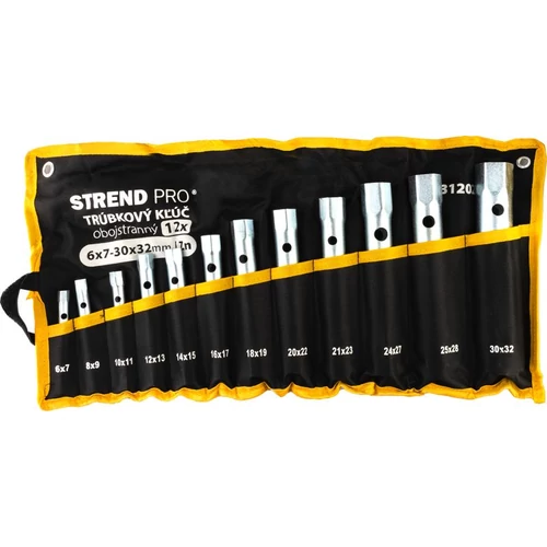 Kulcs Strend Pro, 6x7-30x32 mm, cső, kétoldalas, Zn, 12 db-os készlet