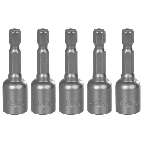 Fej Strend Pro MS84, mágneses, 10 mm, 1/4", mágneses bittartó, 5 db-os csomag