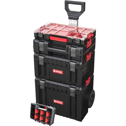 Doboz QBRICK® System PRO Set 5 az 1-ben - Cart, Toolbox, Toolcase, Organizer 100 és Multi, 5 részes