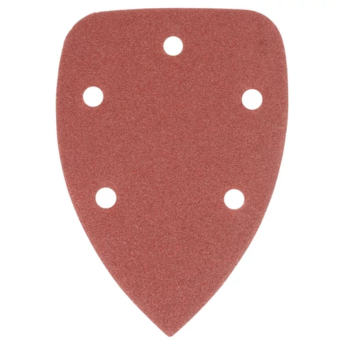 Csiszolólap Worcraft CPMS-S20Li, csiszolóhoz, delta, papír, 98x140 mm, P80, csiszoló, csomag 5 db
