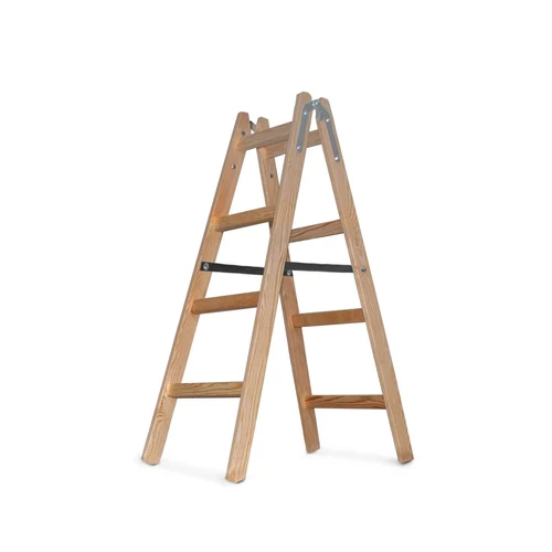Létra Strend Pro, PROFI, fa létra, 4 fokos, 1,24 m, max. 150 kg