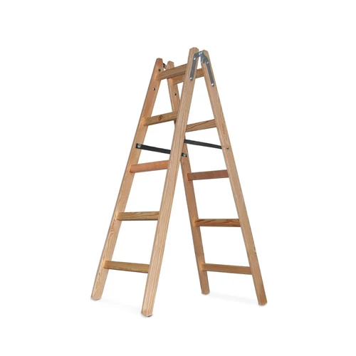 Létra Strend Pro, PROFI, fa állólétra, 5 fokos, 1,53 m, max. 150 kg