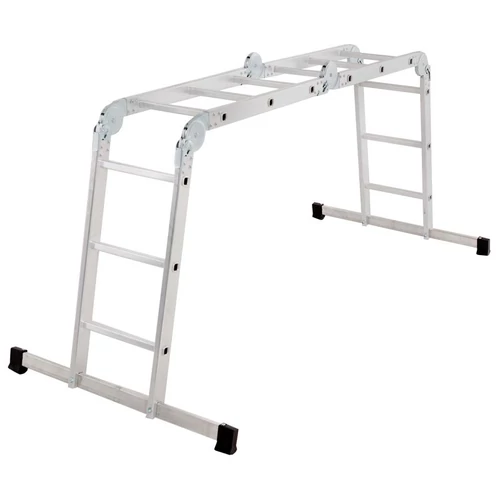 Létra platformmal Strend Pro, alumínium, csuklós, 4x3, 4in1, max. 150 kg
