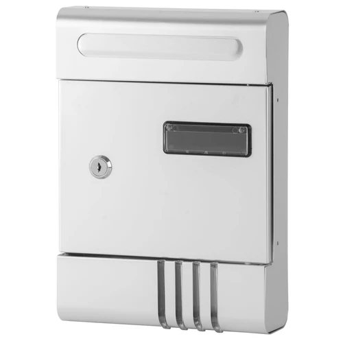 Levélszekrény GL-17AL, 290x205x65 mm, eloxált alumínium, postai, ezüst