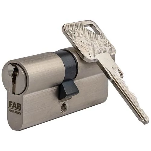 Hengerzárbetét FAB HOME 3.00***/BDNs 30+35, 5 kulcs, építési, szatén nikkel