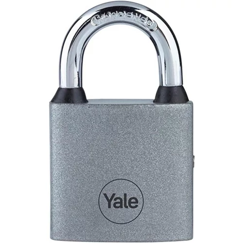 Lakat Yale Y111S/60/132/1, függő, vas, ezüst, 63 mm, 3 kulcs