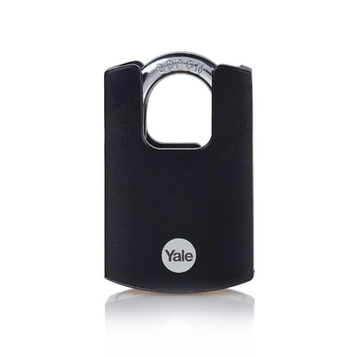 Lakat Yale Y121B/40/125/1, High Security, függő, fekete, 46 mm, 3 kulcs