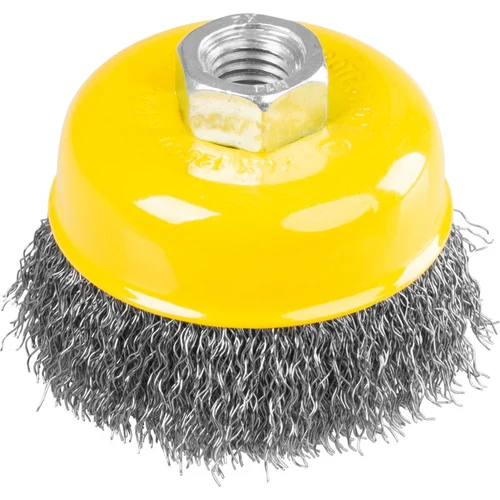 Kefe Strend Pro CCB-501, 75 mm, csésze alakú, hullámos, M14x2, 0,3 mm huzal
