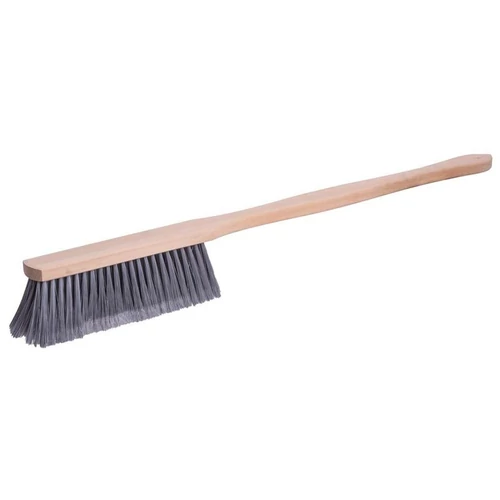 Kézi seprű CRW BN60, nylon, hosszított fa nyél, 70 cm, színválaszték