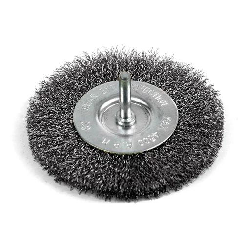Kefe Strend Pro CWB-508 75 mm, körkefe, hullámos, szárral, 0,3 mm huzal