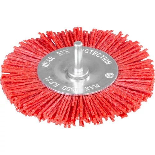 Kefe Strend Pro AWB-038, 100 mm, körkefe, nylon, szárral
