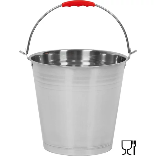 Vödör Strend Pro, 10 literes, rozsdamentes acél